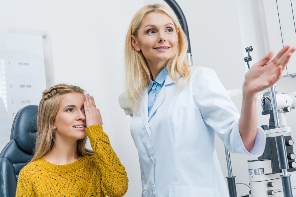 Doctor Checking Eye Defects