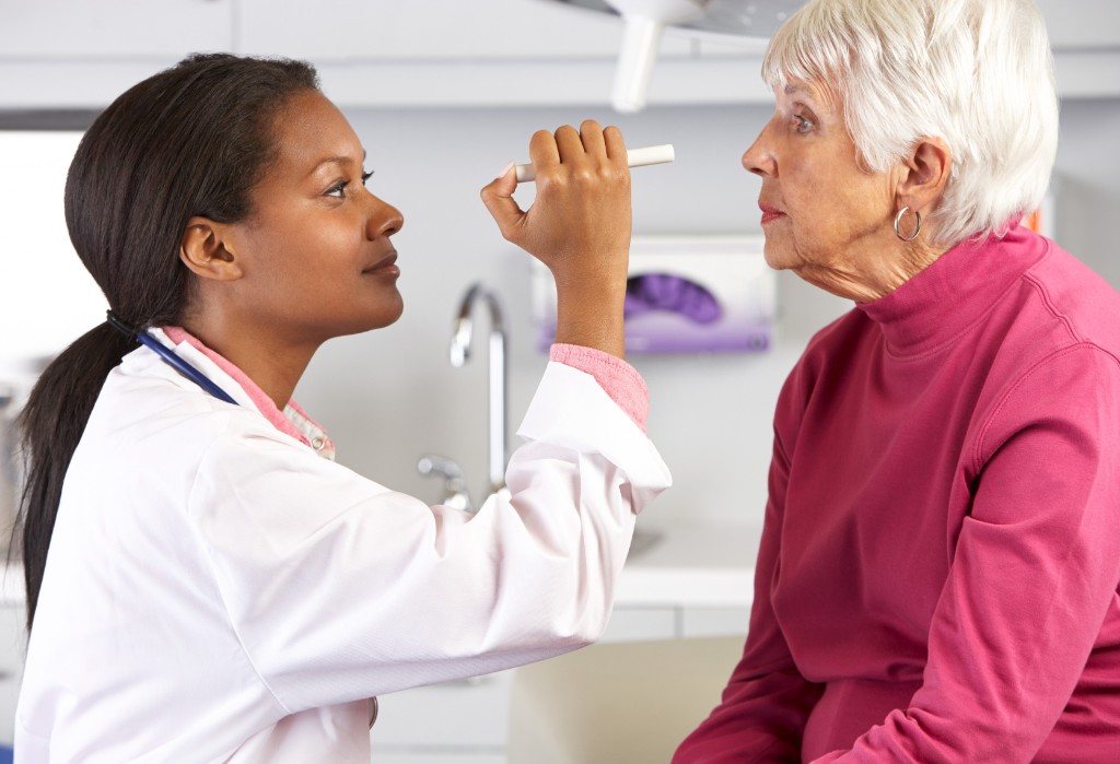 Doctor Checking Eye Defects